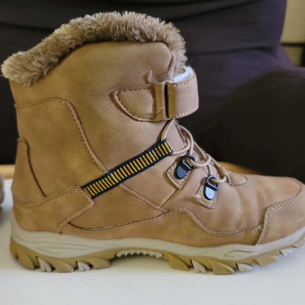 Hobibear Kids Winter Plush Fur Boots Size 38